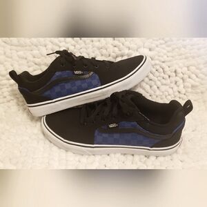 Classic Blue/Black Checkered Vans